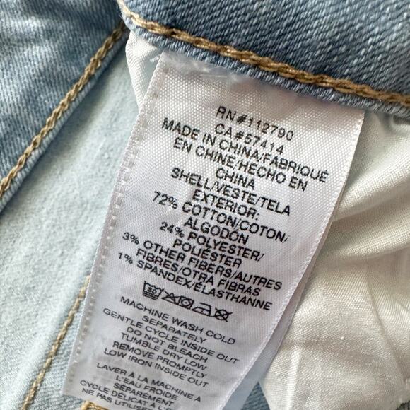 True Religion Billie Jeans Womens 28 Light Wash Mid Rise Straight Denim Pants - Picture 15 of 16